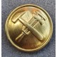 Пуговица сотрудников НКПС СССР, обр. 1943 г., диаметр 22 мм, Латунь.